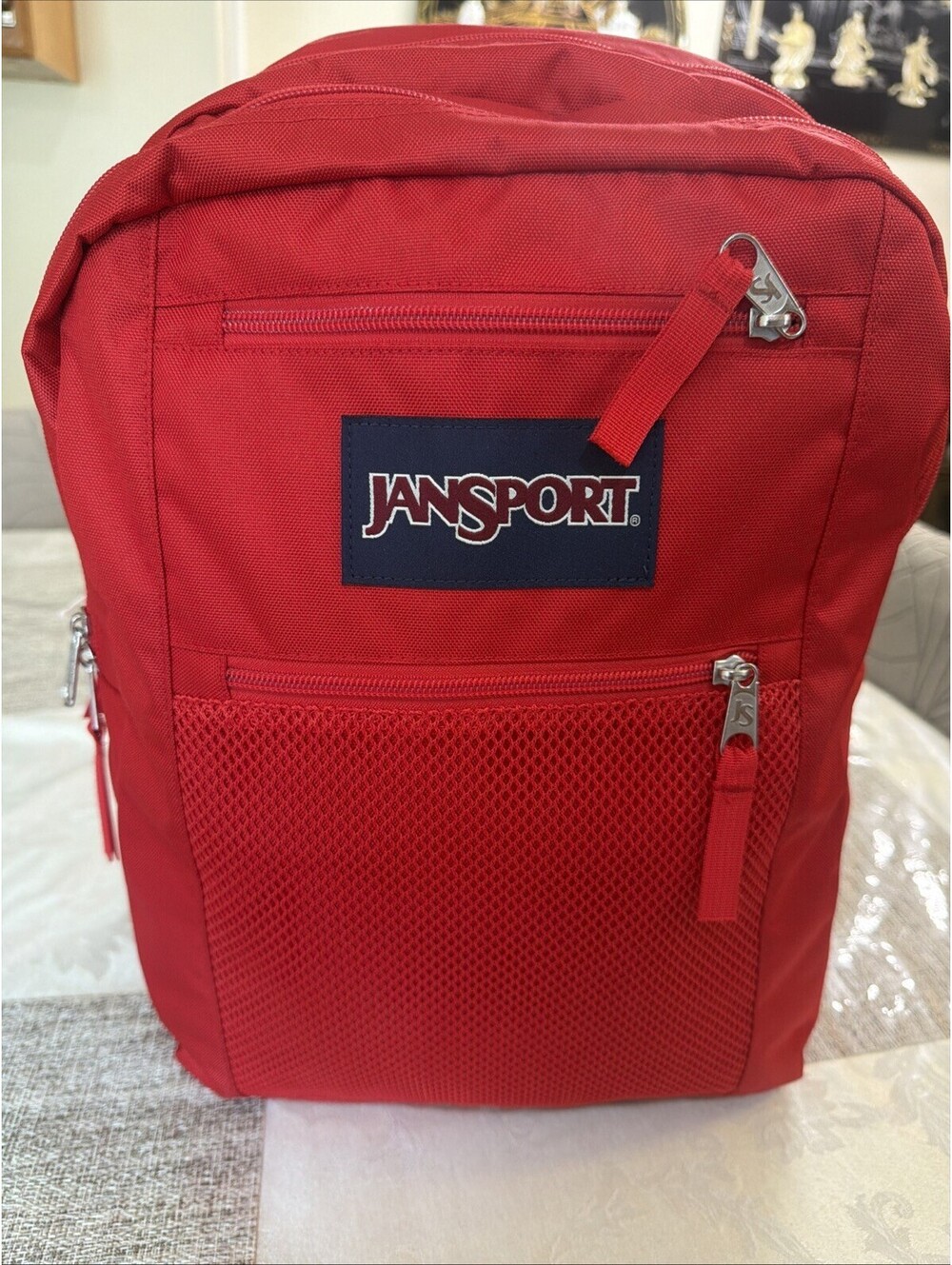 JanSport Essential Pack Backpack Red Tape 32L 1953 Cu In JSOA4QW55XP NWT